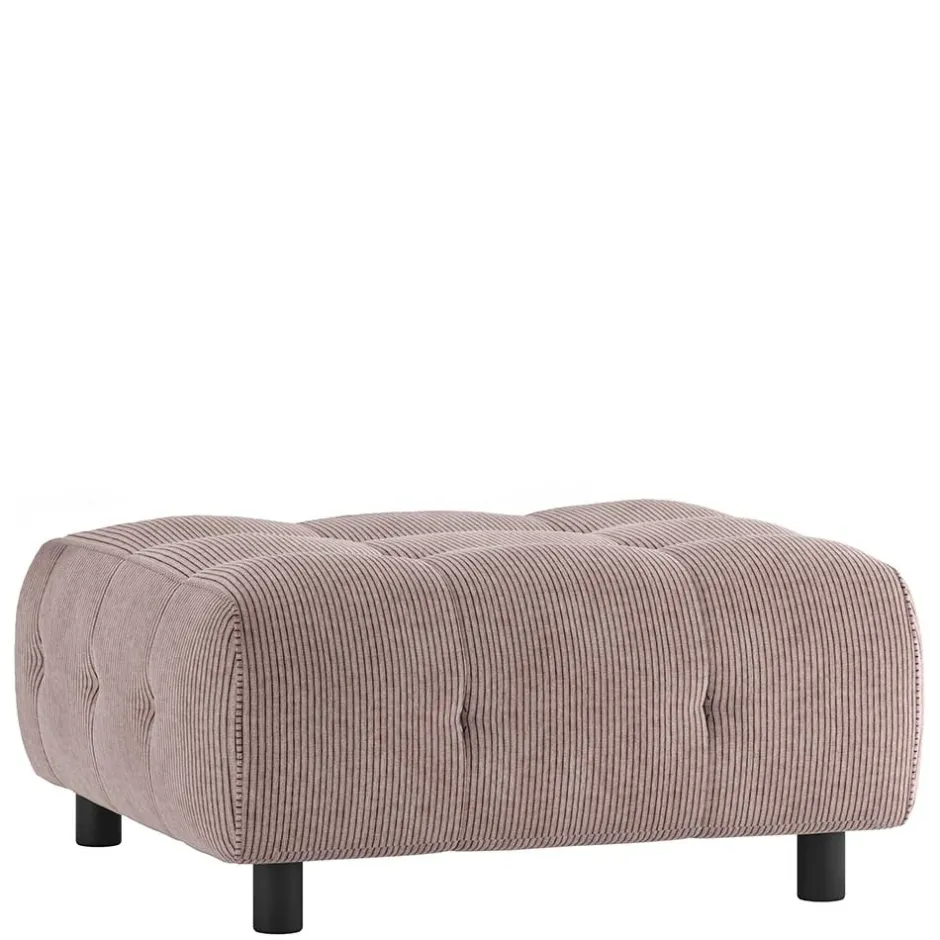 Wohnen Couch Polsterhocker in Mauve Cord - Samorah