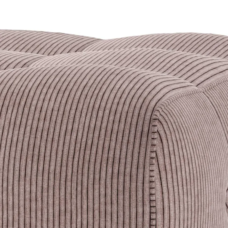 Wohnen Couch Polsterhocker in Mauve Cord - Samorah