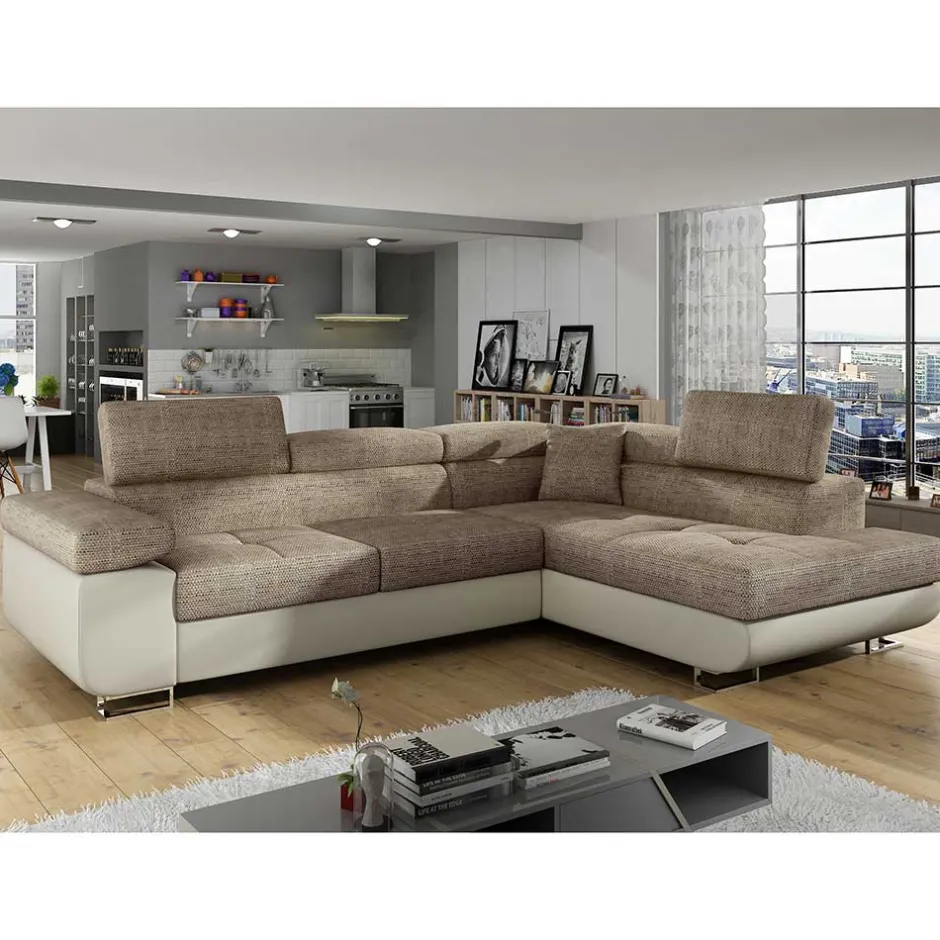 Wohnen Couchecke in Beige und Creme - Pysero