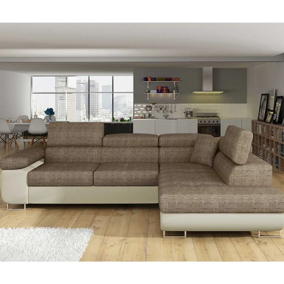 Wohnen Couchecke in Beige und Creme - Pysero