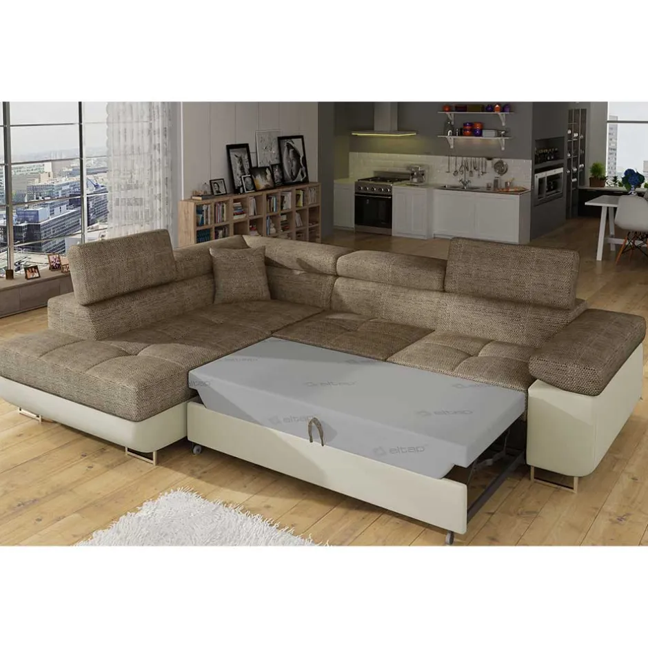 Wohnen Couchecke in Beige und Creme - Pysero