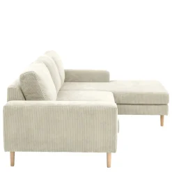 Wohnen Couchecke in Cremeweiß Cordbezug - Zubella