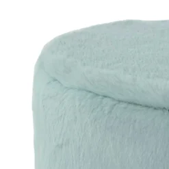 Wohnen Couchhocker in Hellblau mit Silber - Lightning