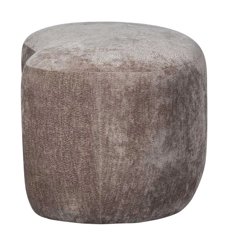 Couchhocker in Taupe Chenille - Fridelia^Wohnen Hot