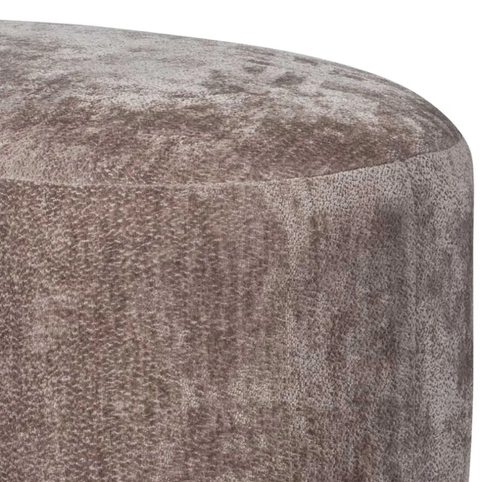 Couchhocker in Taupe Chenille - Fridelia^Wohnen Hot