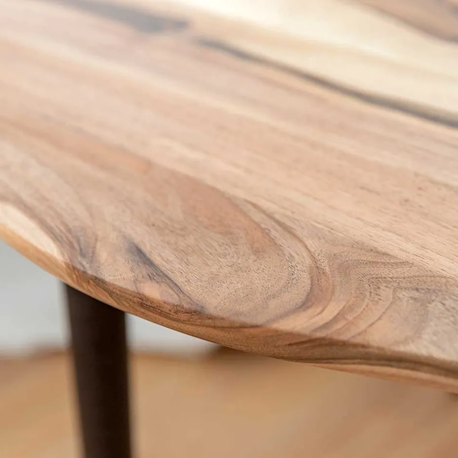 Wohnen Couchtisch aus Massivholz Nussbaum - Continento