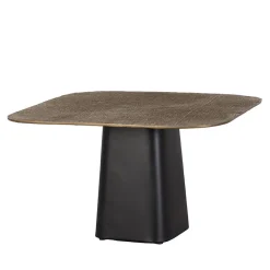 Wohnen Couchtisch in Bronze mit Schwarz - Marcesion