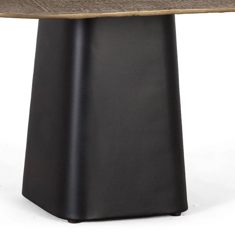 Wohnen Couchtisch in Bronze mit Schwarz - Marcesion