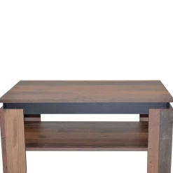 Wohnen Couchtisch in Holzoptik Antik & Schwarz - Jimy