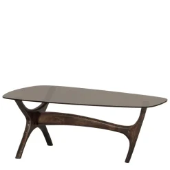 Wohnen Couchtisch mit Platte aus getöntem Glas - Gabela