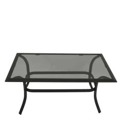 Wohnen Couchtisch mit Rauchglas Platte - Tubrina