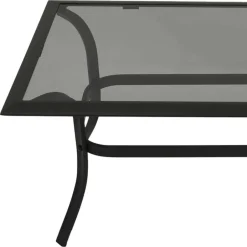 Wohnen Couchtisch mit Rauchglas Platte - Tubrina