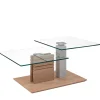 Wohnen Couchtisch mit zwei Glasplatten modern - Olbiancas