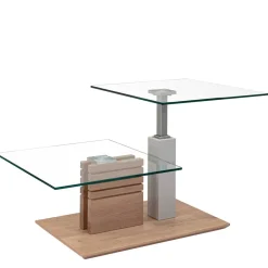 Wohnen Couchtisch mit zwei Glasplatten modern - Olbiancas