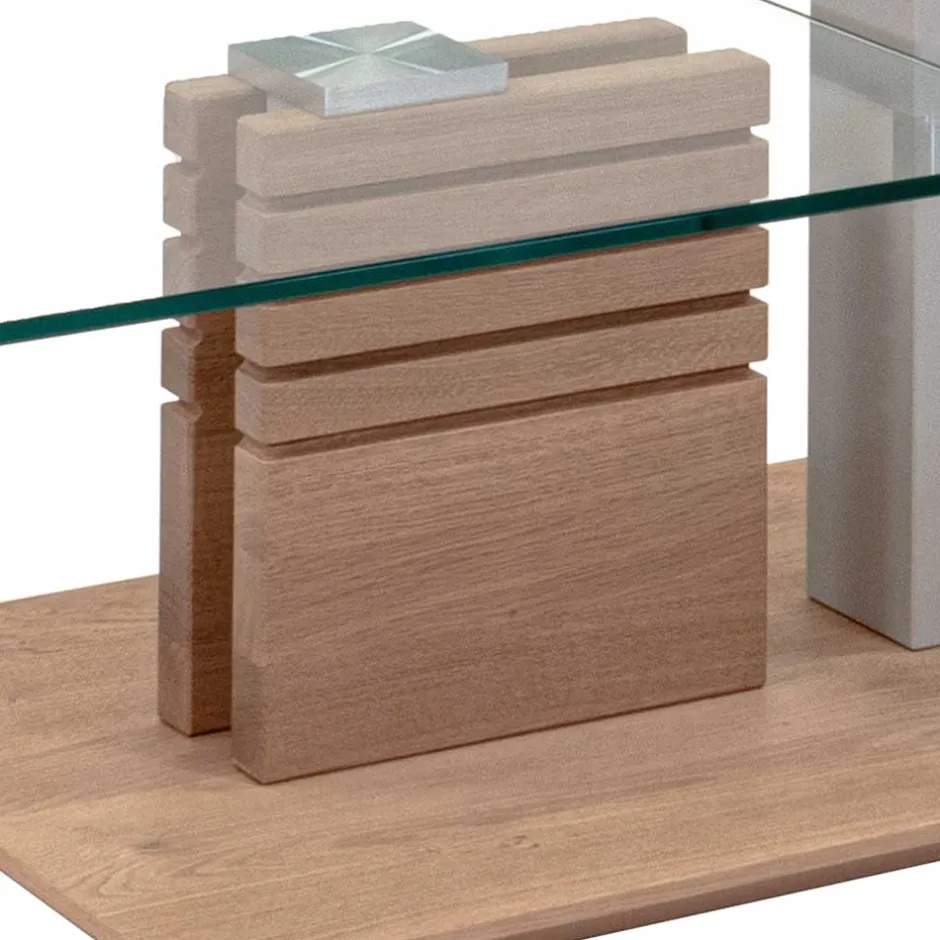 Wohnen Couchtisch mit zwei Glasplatten modern - Olbiancas