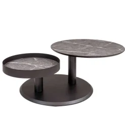 Wohnen Couchtisch mit zwei Platten verdrehbar - Lachea