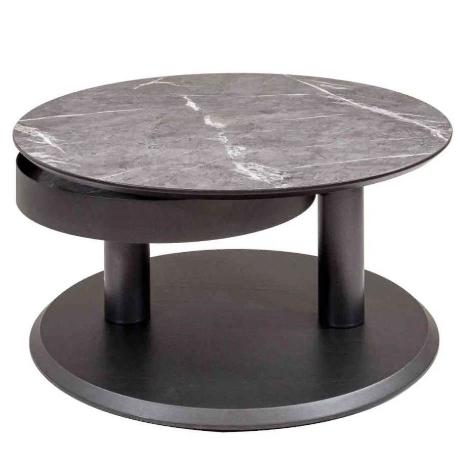 Wohnen Couchtisch mit zwei Platten verdrehbar - Lachea