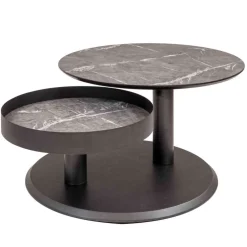 Wohnen Couchtisch mit zwei Platten verdrehbar - Lachea