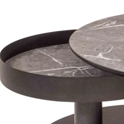 Wohnen Couchtisch mit zwei Platten verdrehbar - Lachea