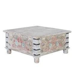 Wohnen Couchtisch Truhe in White Wash - Pescara