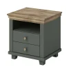 Country Nachtkommode in Dunkelgrün - Daney^Wohnen Online