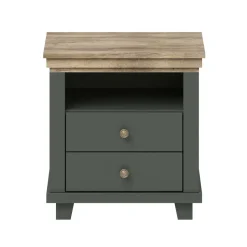 Country Nachtkommode in Dunkelgrün - Daney^Wohnen Online