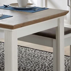 Wohnen Country Style Ausziehtisch zweifarbig - Sinolita