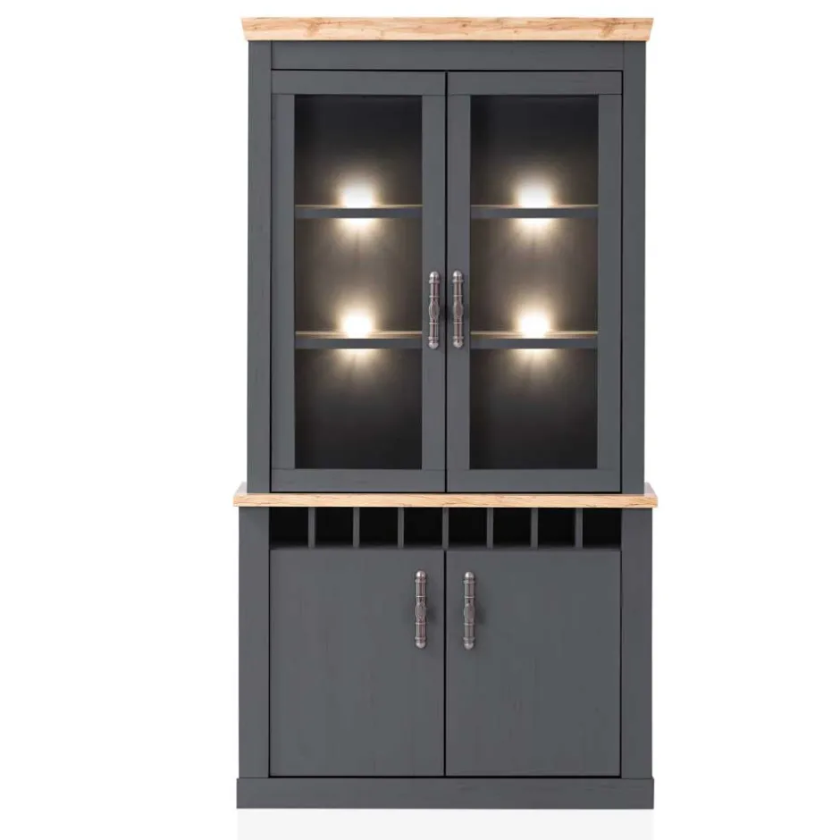 Wohnen Country Style Buffetschrank 110x201x38 cm - Lionel