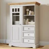 Country Style Highboard in Weiß & Kiefer Natur - Vitablo^Wohnen Outlet