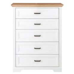 Wohnen Country Style Hochkommode mit fünf Schubladen - Mehady