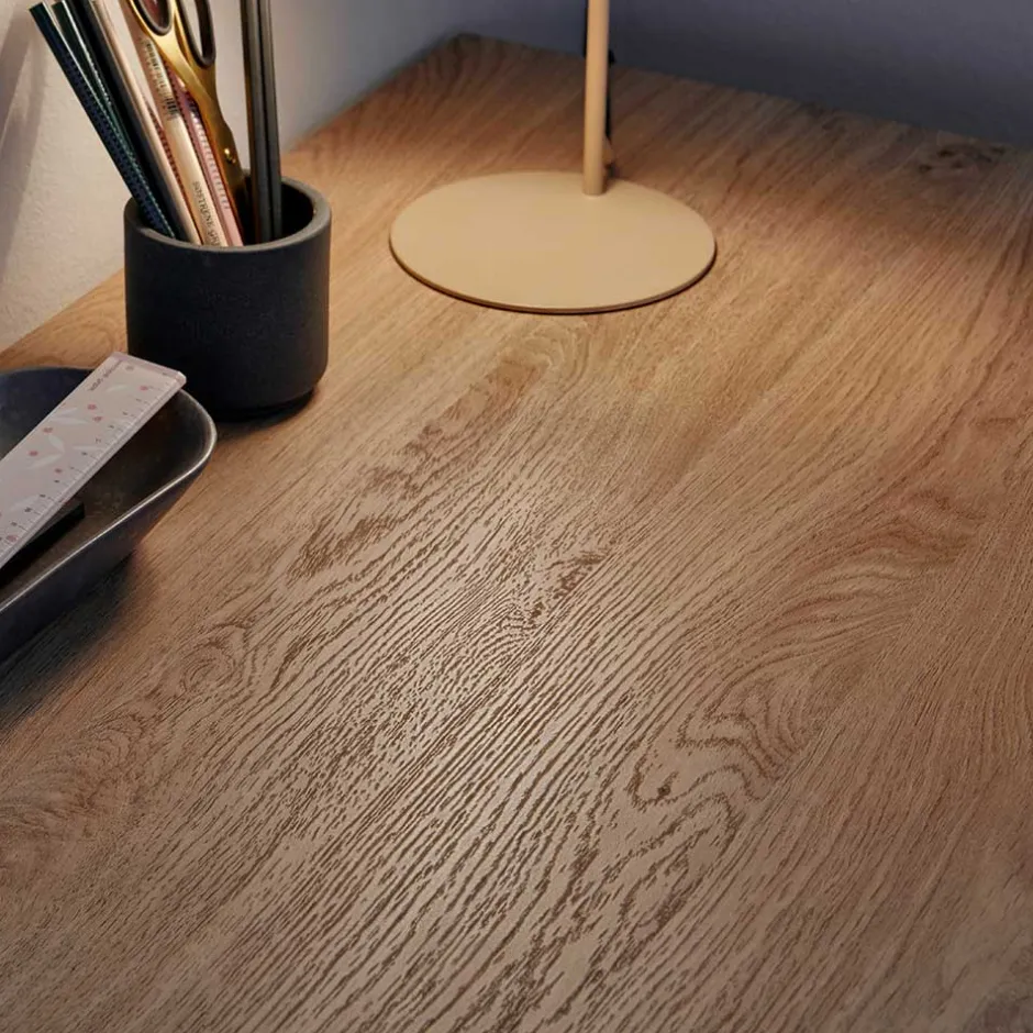 Wohnen Country Style Schreibtisch mit Seitenregal - Ristina