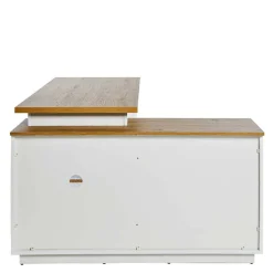 Wohnen Country Style Schreibtisch mit Seitenregal - Ristina