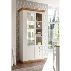 Country Style Vitrinenschrank zweifarbig - Diatara^Wohnen