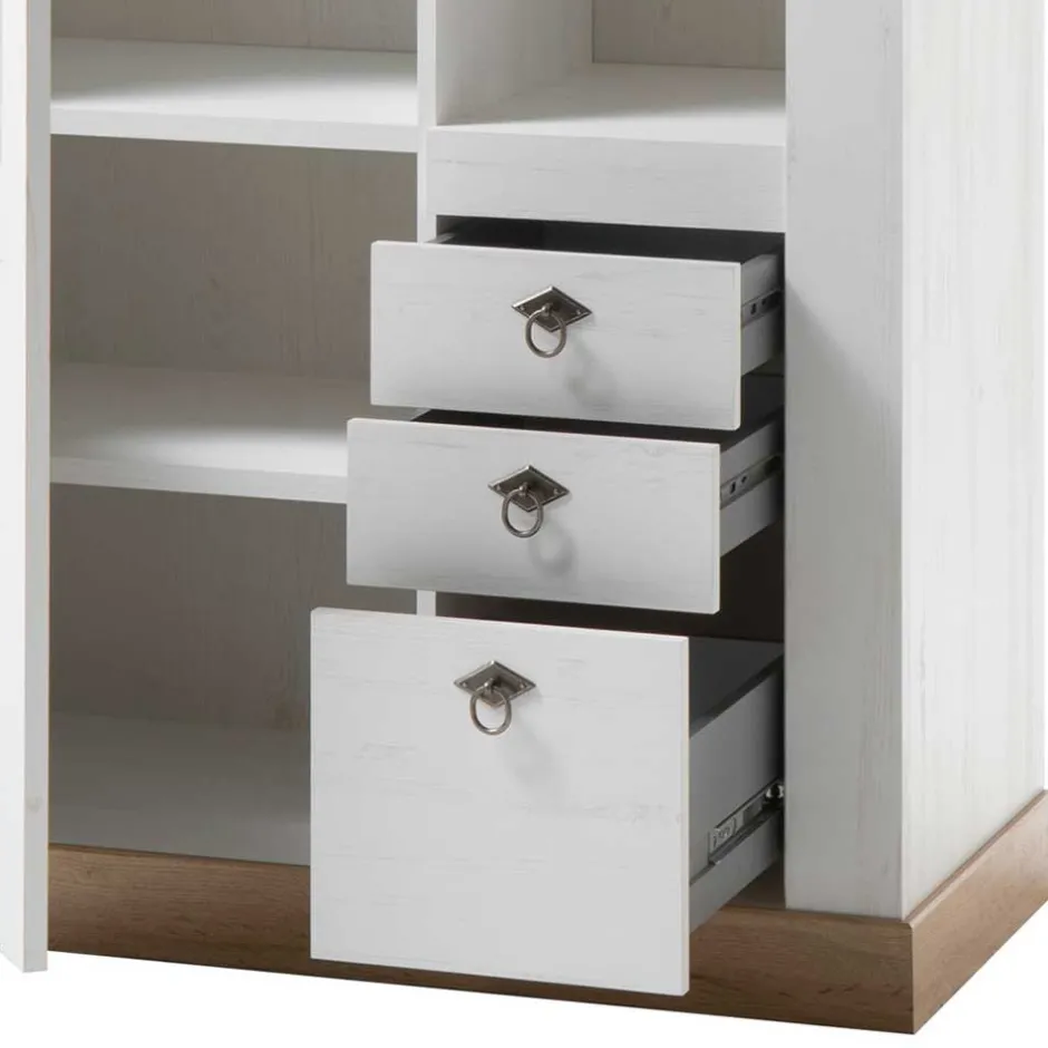 Country Style Vitrinenschrank zweifarbig - Diatara^Wohnen