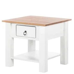 Country Wohnzimmertisch in Weiß & Honigfarben - Xaidon^Wohnen Discount