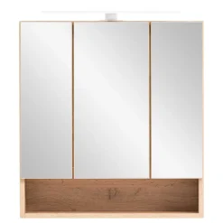 3D Spiegelschrank in Wildeiche Nachbildung - Tofias^Wohnen Outlet