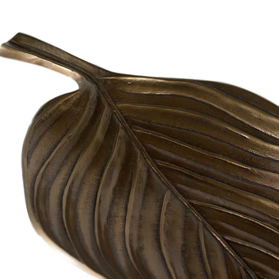 Deko Tablett Schale im Blatt Design - Santjana^Wohnen Online