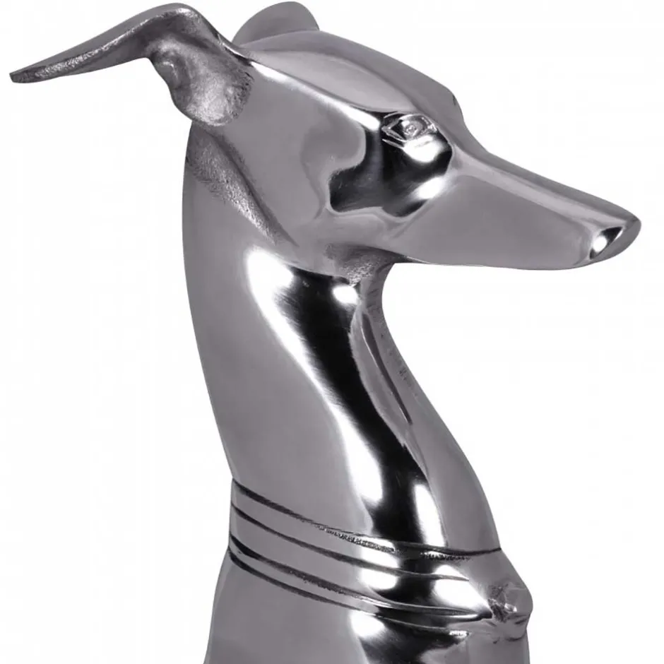 Wohnen Dekofigur Windhund aus Aluminium - Envitzia