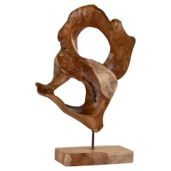 Deko-Objekt Skulptur aus Teak Massivholz - Flacona^Wohnen New
