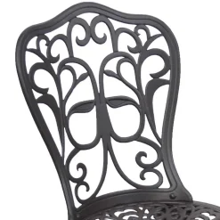 Wohnen Dekorative Metallstühle für Garten Ykan in Dunkelbraun (2er Set)