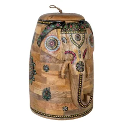 Dekorative Orient Truhe mit Elefanten Kopf - Santjana^Wohnen Hot