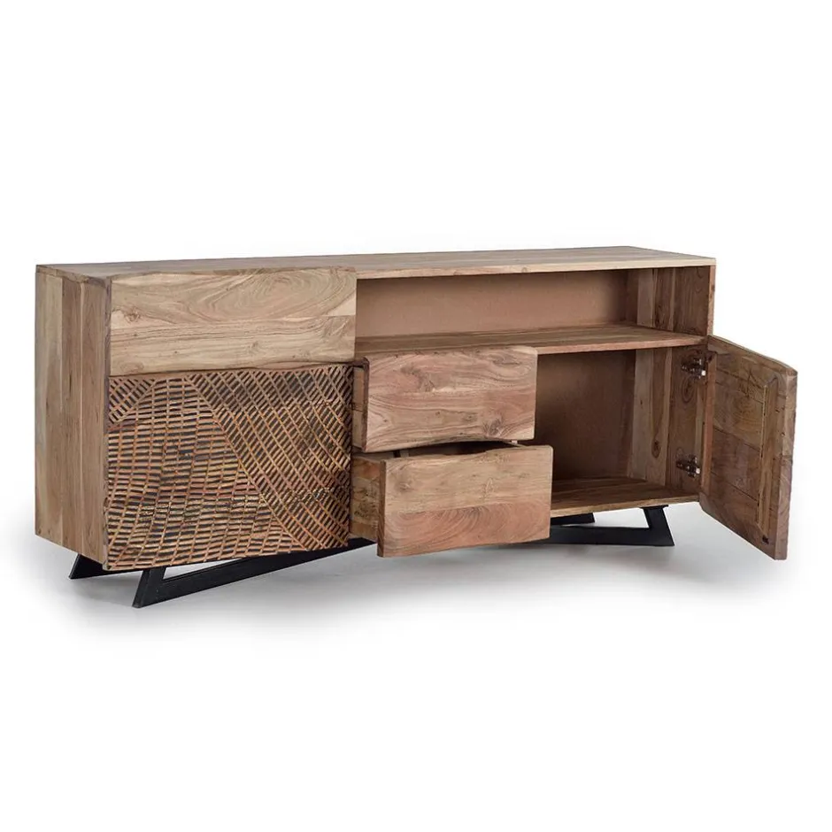 Wohnen Design Anrichte aus Massivholz - Merlan