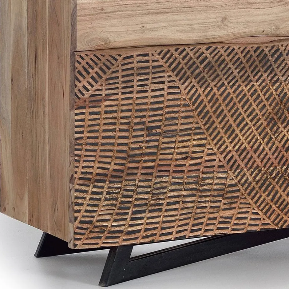 Wohnen Design Anrichte aus Massivholz - Merlan