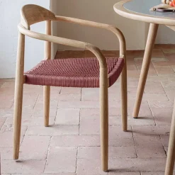 Design Armlehnenstühle mit Geflechtsitz - Renero (4er Set)^Wohnen Best