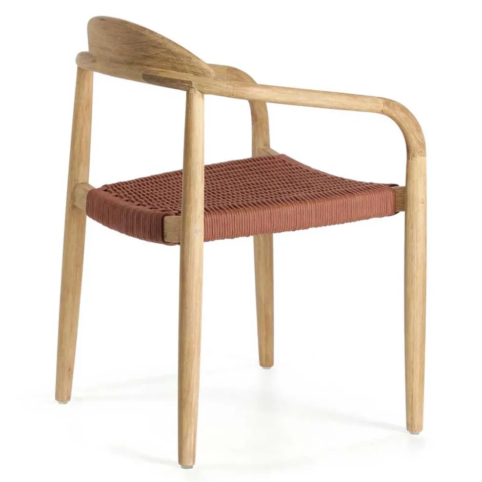 Design Armlehnenstühle mit Geflechtsitz - Renero (4er Set)^Wohnen Best