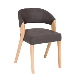 Wohnen Design Armlehnenstuhl in Dunkelbraun - Croatia