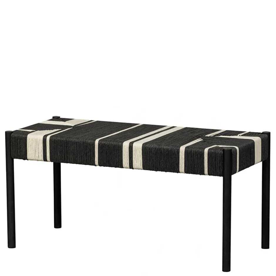 Design Bank in Schwarz mit Weiß - Giuseppa^Wohnen Hot