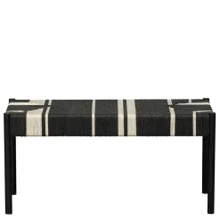 Design Bank in Schwarz mit Weiß - Giuseppa^Wohnen Hot