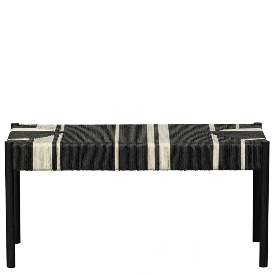 Design Bank in Schwarz mit Weiß - Giuseppa^Wohnen Hot