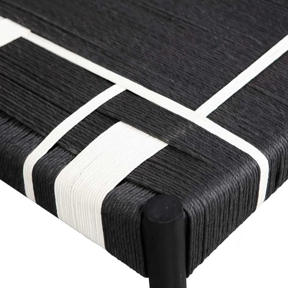 Design Bank in Schwarz mit Weiß - Giuseppa^Wohnen Hot